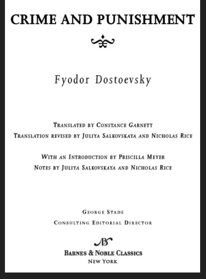 Cover of Crime and Punishment